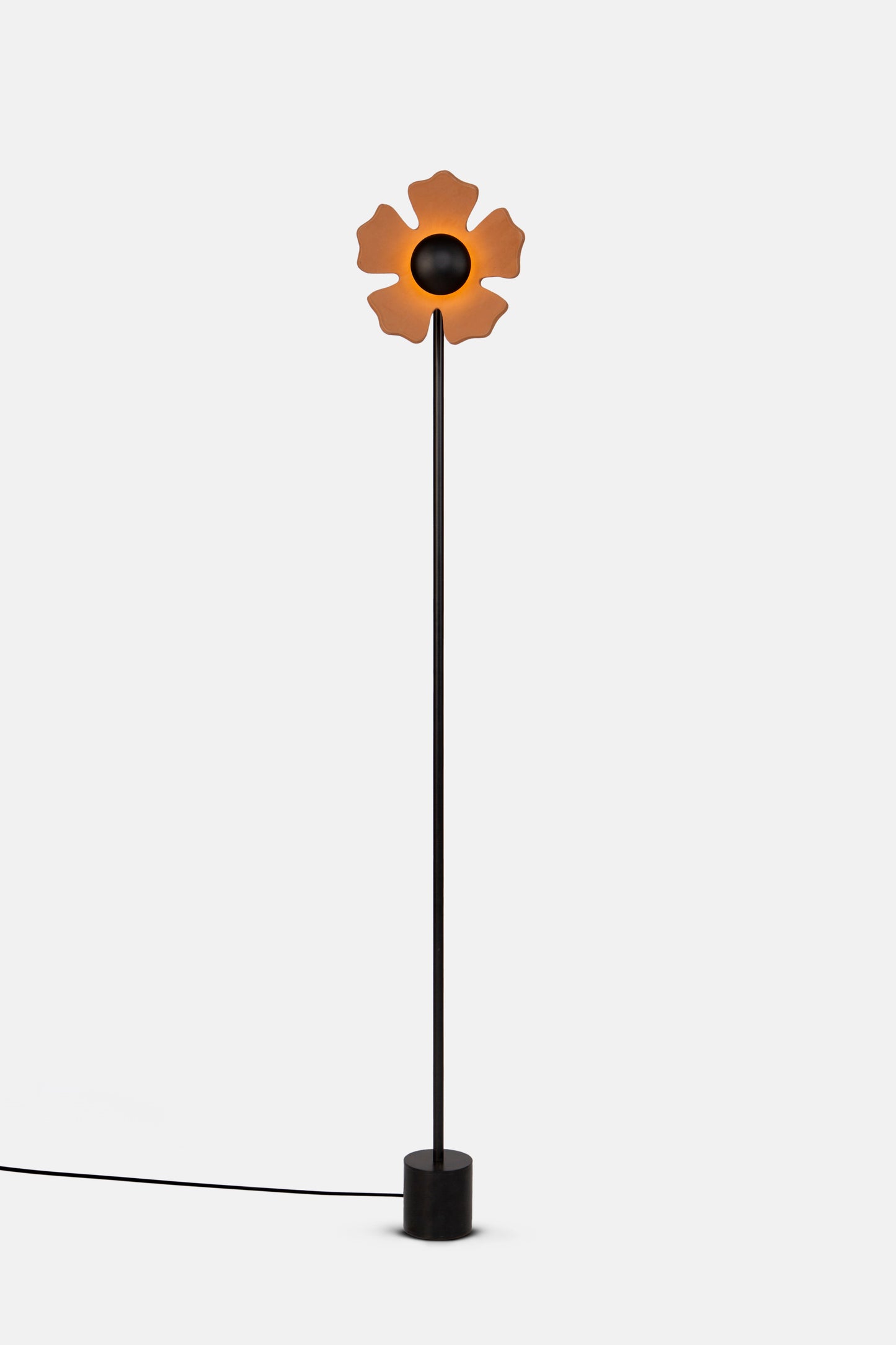 Terracotta Flower Floor Lamp