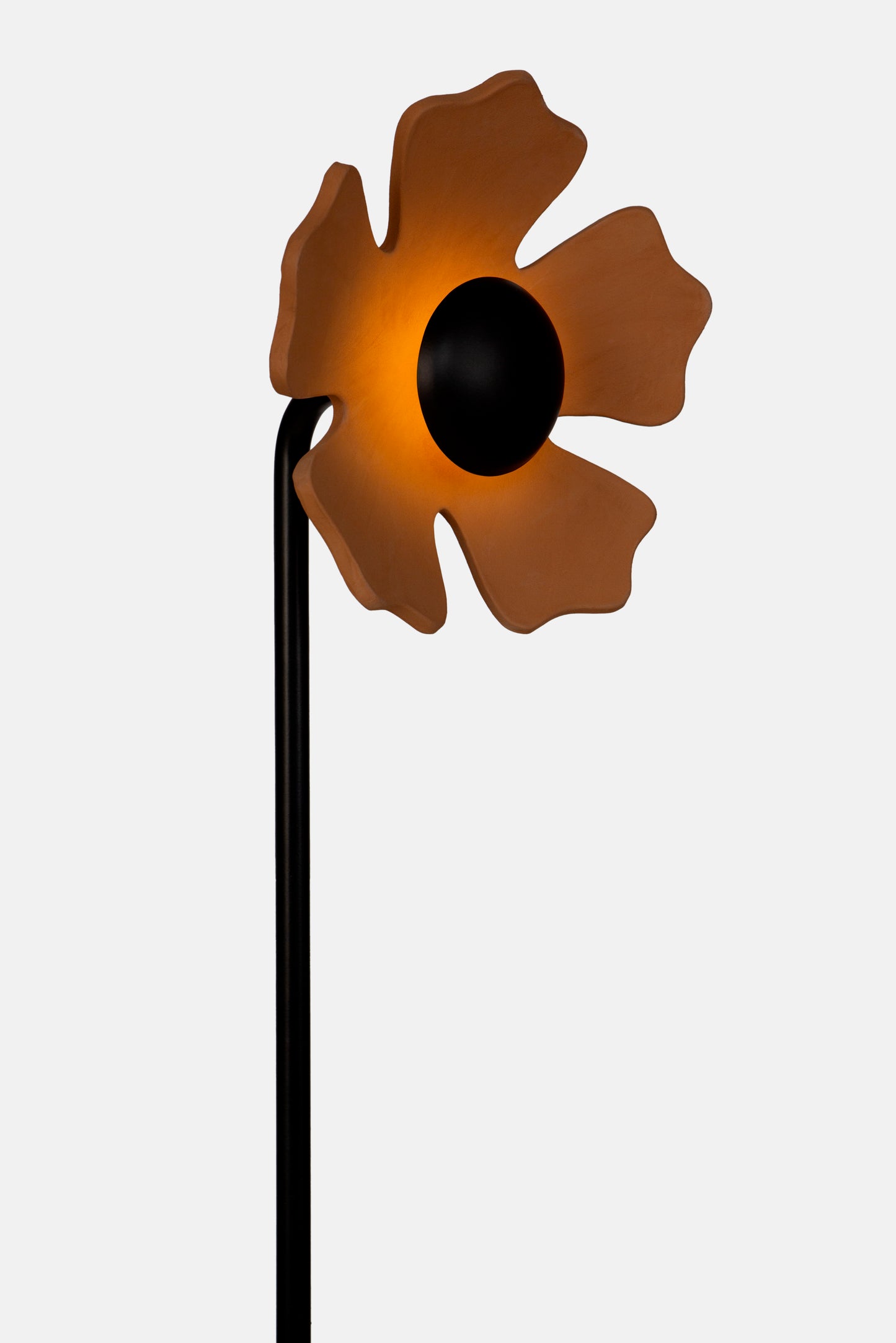 Terracotta Flower Floor Lamp