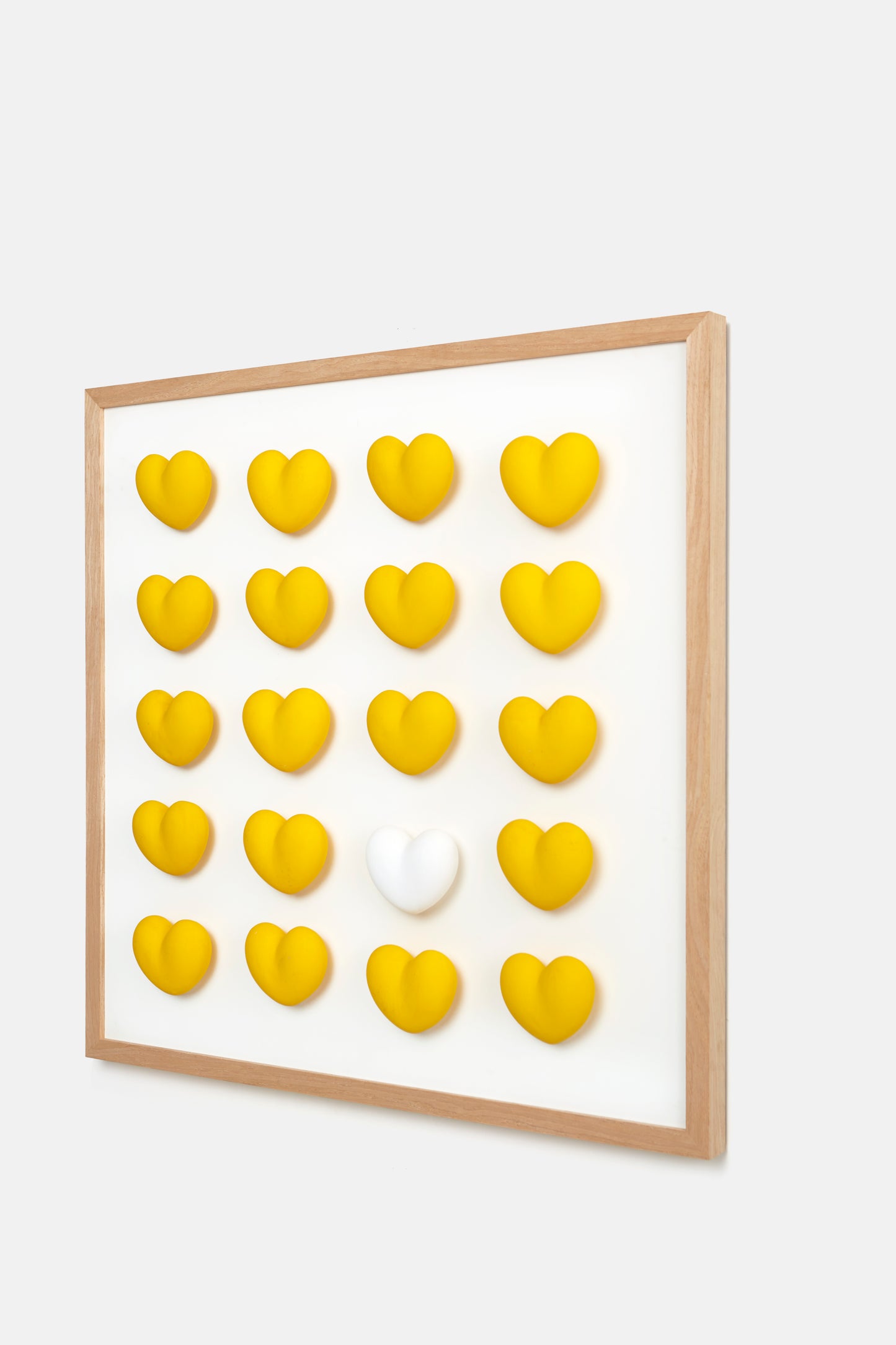 Heart Installation in Yellow