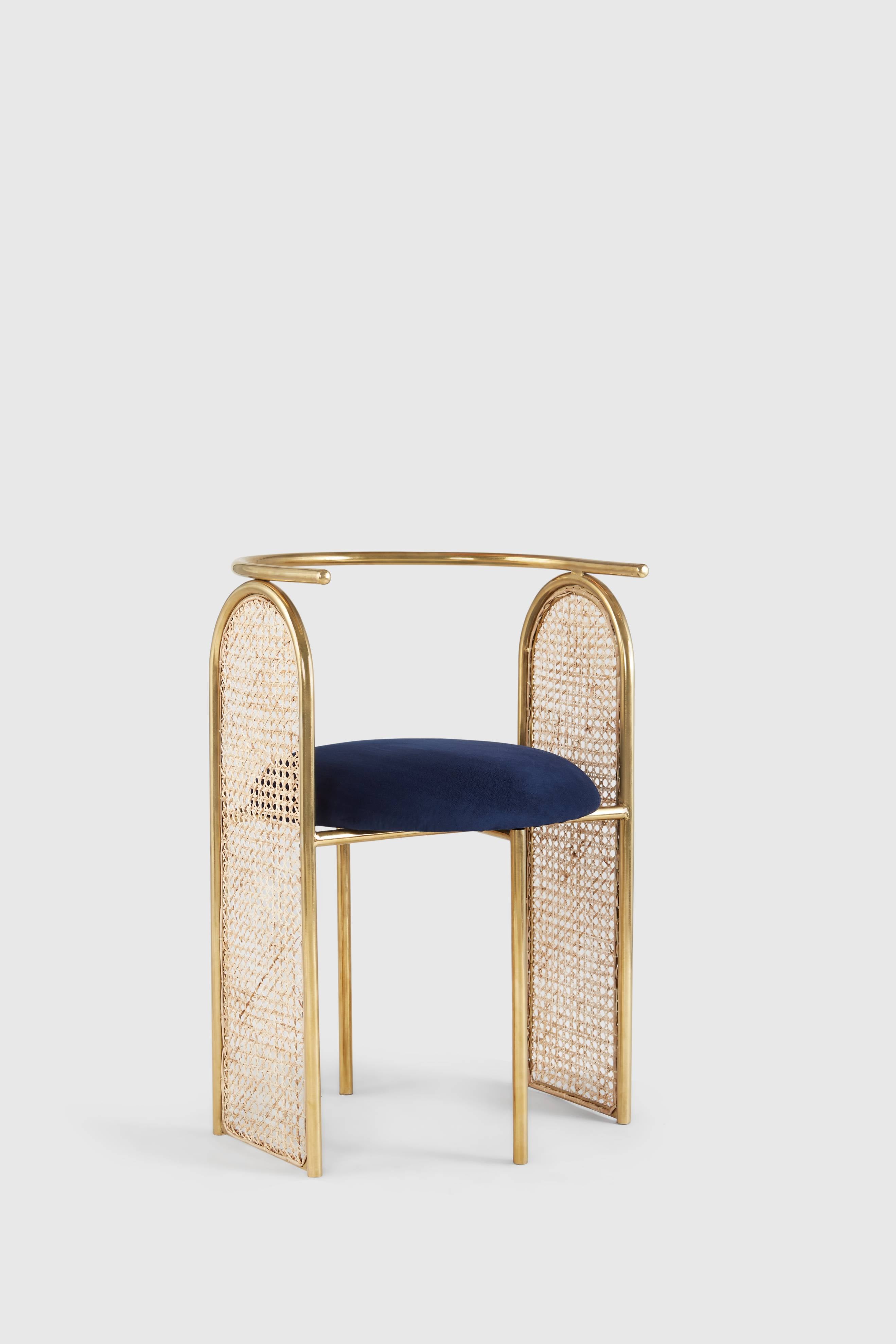 Gold brass online chair